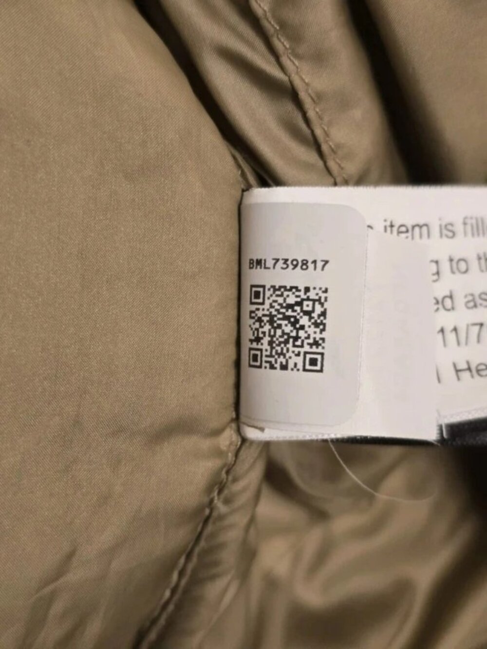 The North Face Sherpa Nuptse Fleece Puffer Jacket Beige Size M - Picture 5 of 5